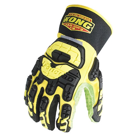 Impact Resistant Gloves,Sz XL,Ylw/Grn,PR