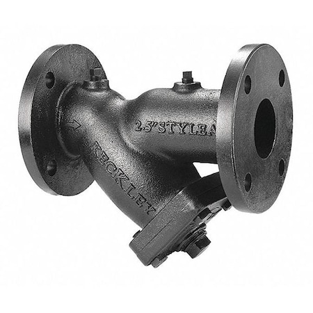 Y Strainer, 4" Pipe, Flanged, Cast iron, 200 psi at 150 Degrees F WOG, 125 psi at 450 Degrees F WSP