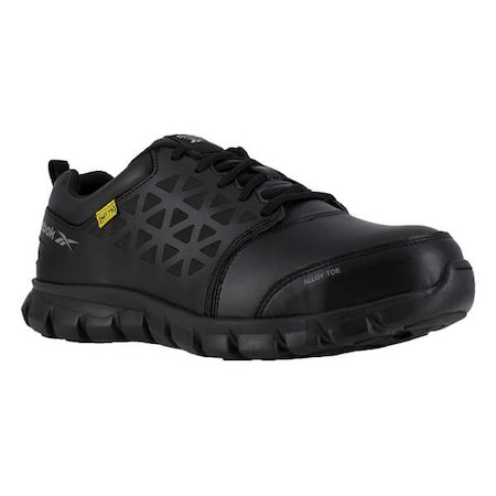 Men's Athletic Shoe, 13 Leather, Mesh Upper, Alloy Toe, Oxford H, Black, RB4046