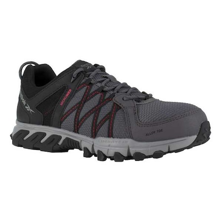 Men's Athletic Shoe, 9 Leather, Mesh Upper, Alloy Toe, Oxford H, Gray, RB3402