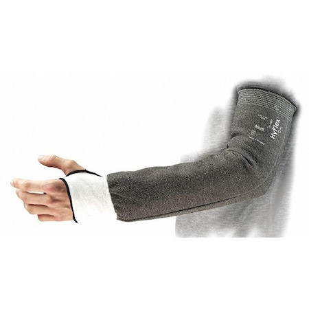 Hyflex Cut-Resistant Sleeve, Cut Level A3, Sleeve with Thumbhole, 16 in L, Gray, Small