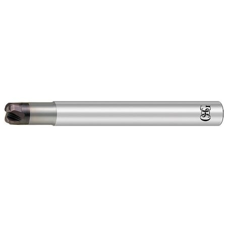 End Mill, Carbide, WXS, 6mm, 4FL, Corner Rad