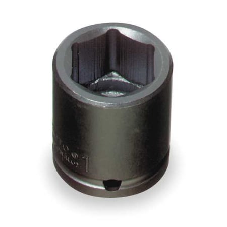 3/4 in Drive Impact Socket 7/8 in Size 6 pt Standard Depth, Black Oxide