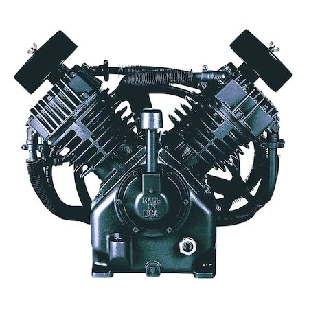 Air Compressor Pump, 15 hp, 2 Stage, 1 gal Oil Capacity, 4 Cylinder
