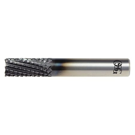 Carbide End Mill,3/8in dia,1-1/2in Cut L