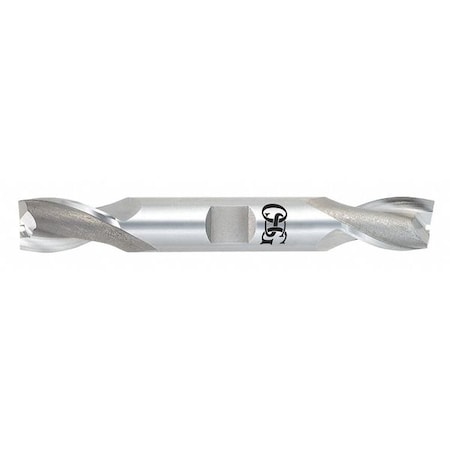 HSS End Mill,5.00mm dia.,1/2in.Cut L