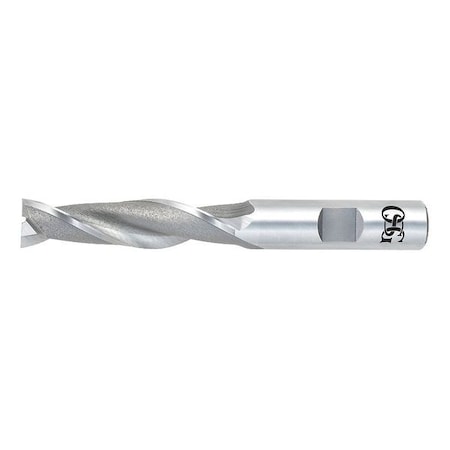 HSS End Mill,5/8in.dia.,2in.Cut L