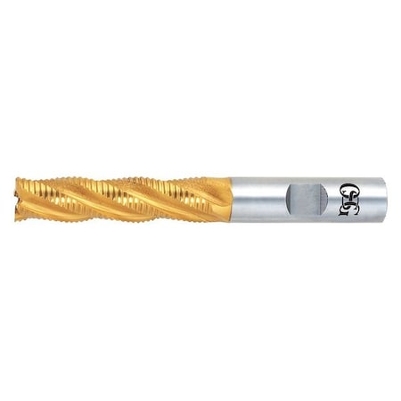 HSS End Mill,3/4in.dia.,3in.Cut L
