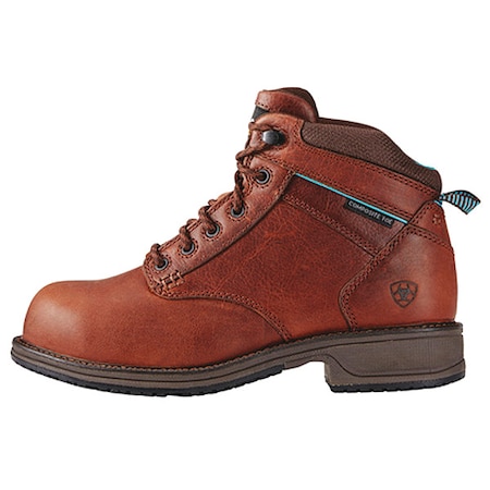 Women's 5 in Composite Toe 6-Inch Work Boot, Nutty Brown, 11, M, 10020097