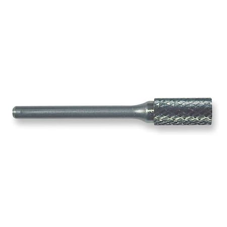 Carbide Bur,Cylindrical,1 In,dbl Cut