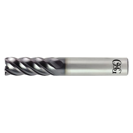 Carbide End Mill,1/2in dia,1-1/4in Cut L