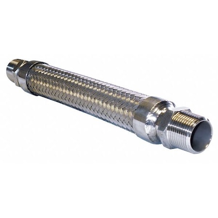 1" Dia x 12" L 321 SS Flexible Metal Hose