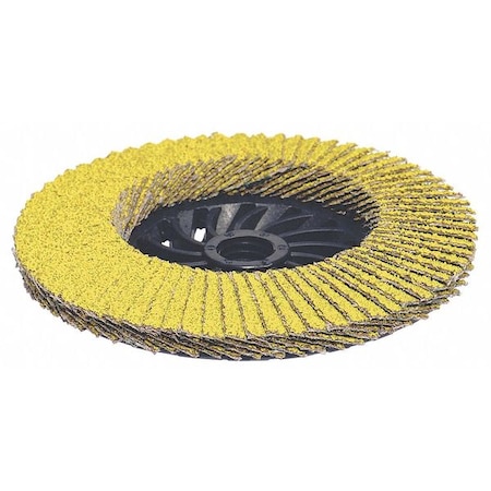 4-1/2" x 5/8"-11 Hard Edge Performance Coated PREDATOR Nylon Flap Disc, 60 Grit