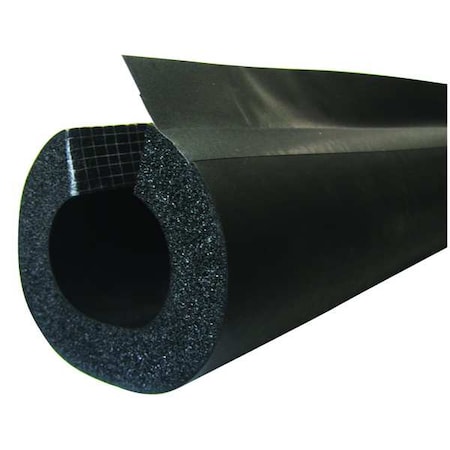 Pipe Insulation, 3-5/8" OD, 6 ft. L, NBR/PVC Based Elastomeric, 3/4 in Wall