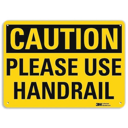 Safety Sign, 7 in Height, 10 in Width, Aluminum, Vertical Rectangle, English, U4-1599-RA_10X7