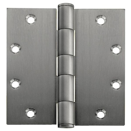 Door and Butt Hinge, Stainless Steel, Full Mortise Mounting, 1 3/4 in Leaf W x 4 in Leaf H, Satin