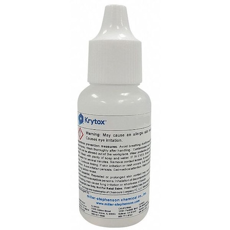Lubricant, 0.5 oz., Dropper Bottle, PFPE, Colorless