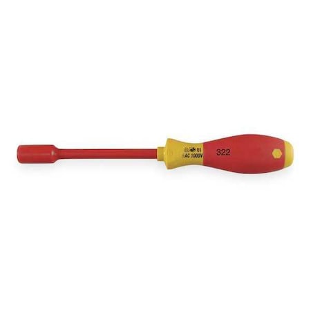 Nut Driver,7/16 in.,Solid,Ergo,Ins,5 in.