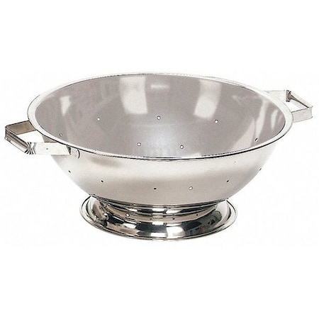 Colander,13 qt.,5-1/2 in. H,Steel