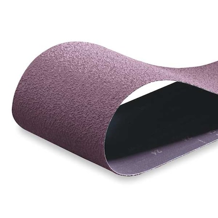 Sanding Belt, 1 in W, 42 in L, Coated, Aluminum Oxide, 240 Grit, Very Fine, R228 Metalite, Brown