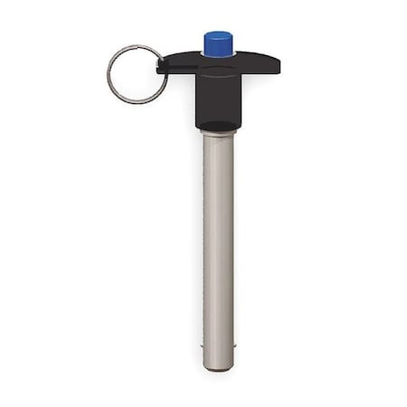 T Handle Lock Pin,1.5,1/2,2 In Alum