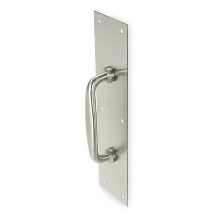 Door Pull Plate, Aluminum, 15"L x 3-1/2"W, 0.05" Proj.