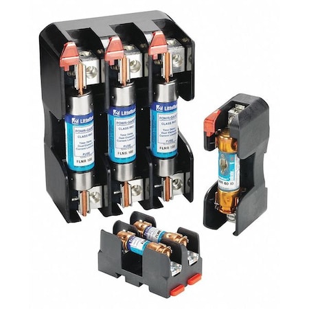 Open Fuse Block, H; K5 UL Class, 250V AC/DC Volt Rating, 2 Poles, Box Lug