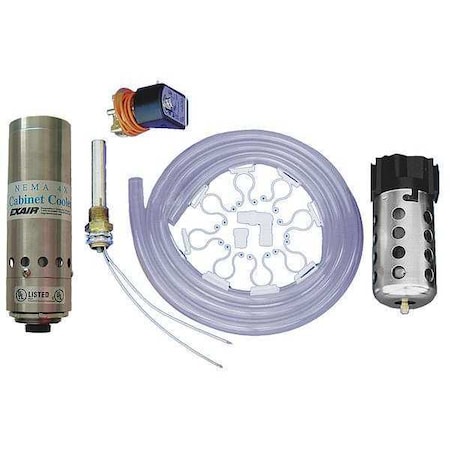 Vortex Tube,8 CFM,550 BtuH,NEMA 4