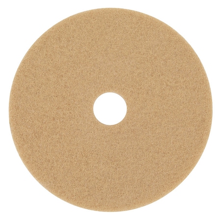 Burnishing Pad,17 In,Tan,PK5