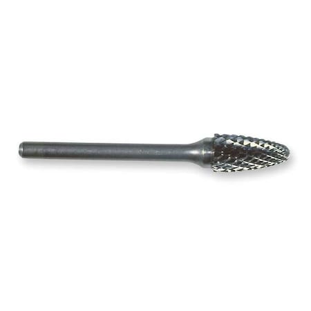 Carbide Bur,Rnd Nose,3/4 In