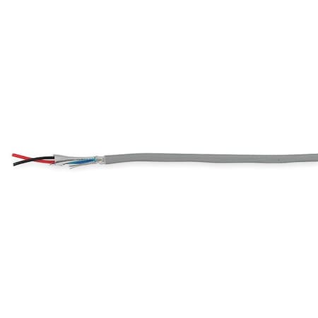 Comm Cable, Shielded, Riser, 22/2,  1000 Ft.