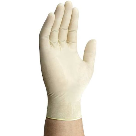 D14, Disposable Gloves, 7 mil Palm, Latex, Powder-Free, XL (11), 100 PK, White