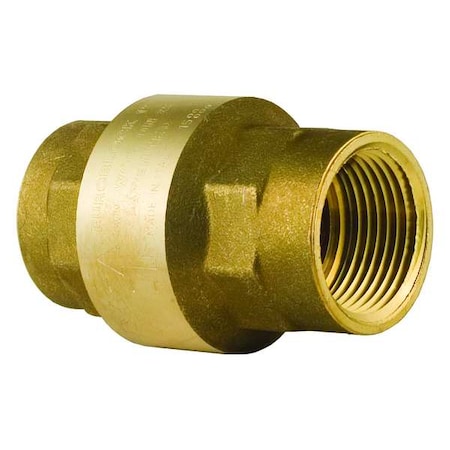 3/4" NPT Brass Spring Check Valve