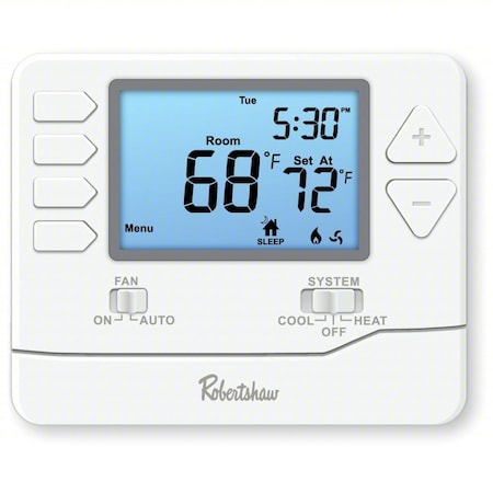 Digital Wall Thermostat,White,1" D