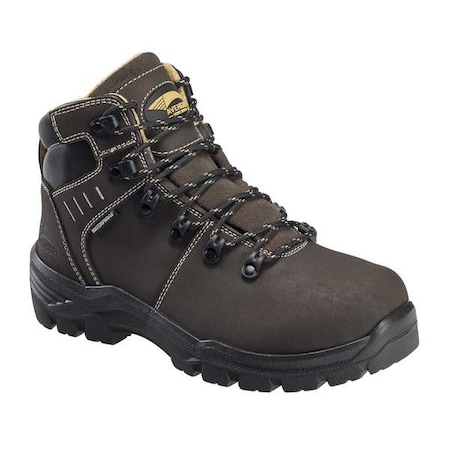 Women's 6 in Polycarbonate Toe 6-Inch Work Boot, Dark Brown, 8, W, A7452