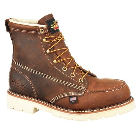 Men's 6-Inch Work Boot, 10 1/2 EE, Steel Toe, 6 in H, Brown, 804-4375