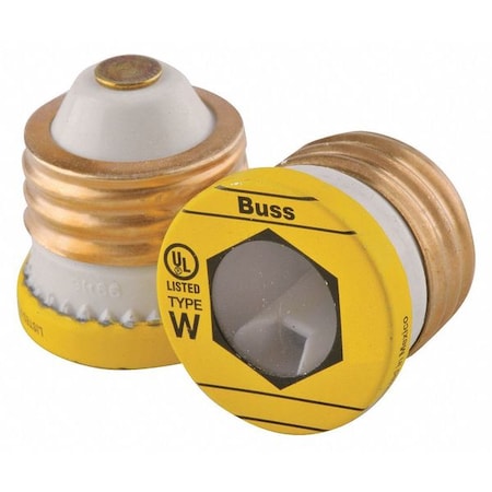 Plug Fuse, 2A, 10kA at 125V AC, 4 PK