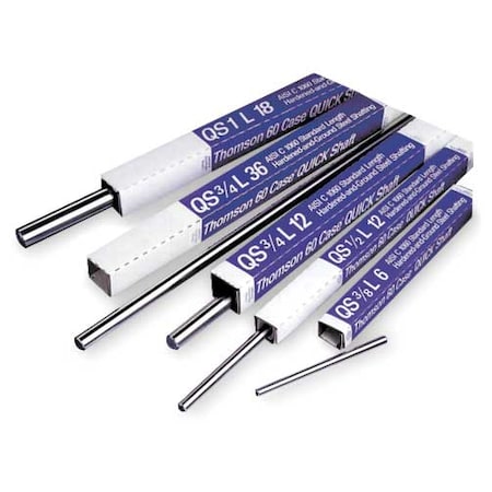 Linear Shaft,3/4 in D,Carbon Steel