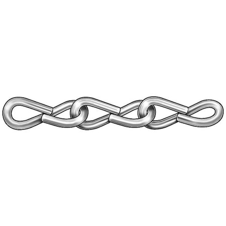 Jack Chain,Single,SS,Sz 16,10 Lb,100 Ft