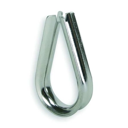 Wire Rope Thimble,3/16 In,Steel,PK25