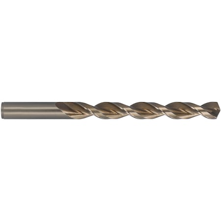 Q-Cobalt 135 Degree Wide Land Parabolic Jobber Length Drill Cleveland 2075 Straw HSS-CO 8% RHS/RHC 5/64