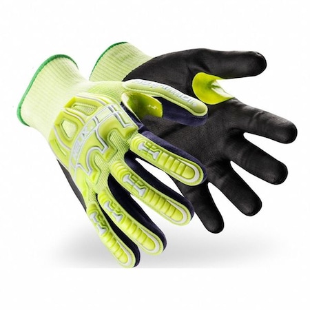 Knit Gloves, Cut Level A9 ,Nitrile ,Smooth ,M 1 PR