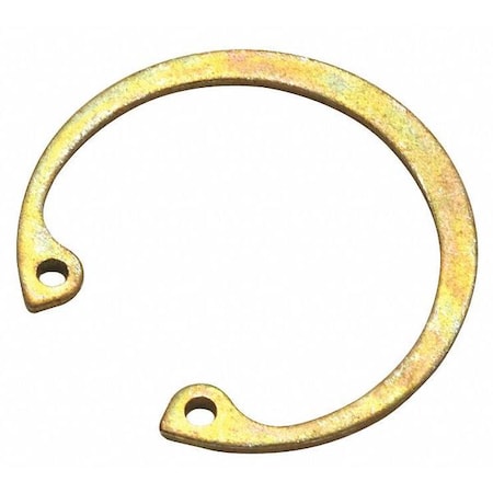 Internal Retaining Ring, Steel, Zinc Yellow Finish, 5/16 in Bore Dia., 50 PK