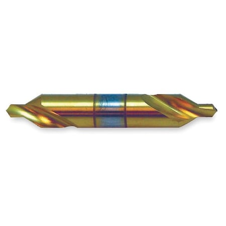 Drill/Countersink Bit,90 Deg,No 4,HSS,TiN