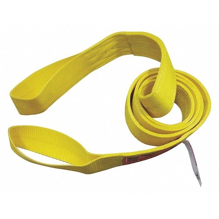 Web Sling, Type 3, 3 ft L, 2 in W, Nylon, Yellow