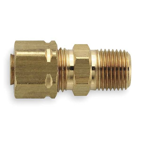 3/8" Compression x 1/2" MNPT Brass Connector 25PK