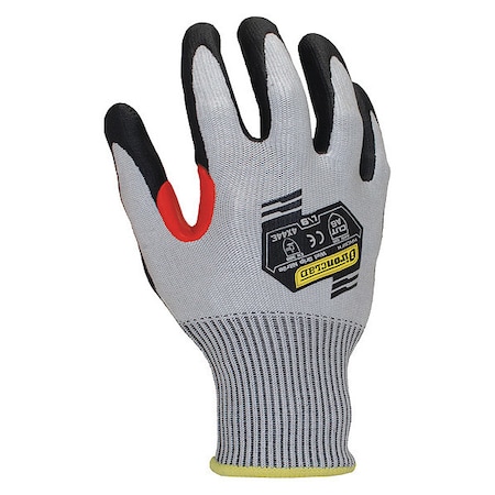 Cut-Resistant Coated Gloves, Cut Level A6 ,Dipped ,Foam Nitrile ,Smooth ,XL 1 PR
