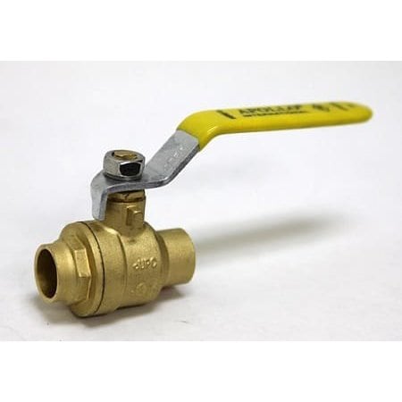 1/2" Sweat Brass Ball Valve Inline