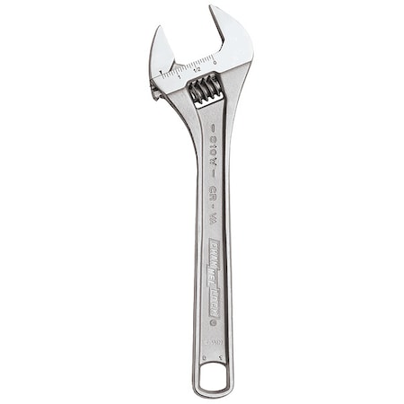 Adj. Wrench,6",15/16" Cap.,Chrome