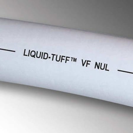 Liquid-Tight Flex Metal Conduit, 1 in Trade Size, 100 ft, 6-1/2 in Bend, Steel, Gray
